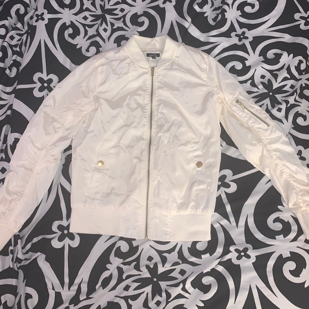 NEW CREAM BOMBER JACKET - Picture 2 of 4